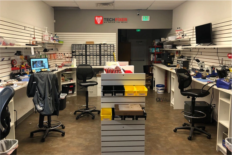 Tech Fixer Repairing Room-